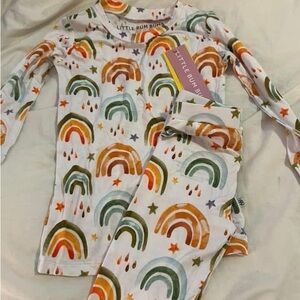 Little Bum Bums Rainbow Kids Pajama Set - Multicolor